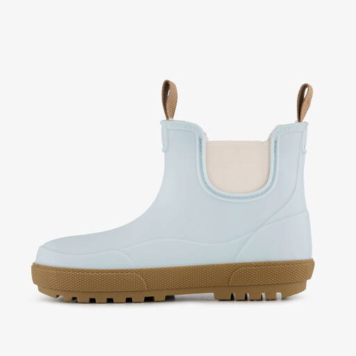 Korte gevoerde kinder regenlaarzen blauw