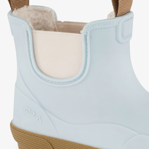 Korte gevoerde kinder regenlaarzen blauw