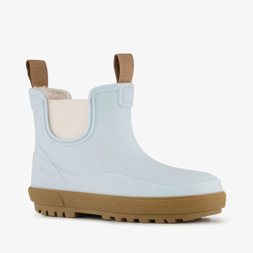Korte gevoerde kinder regenlaarzen blauw