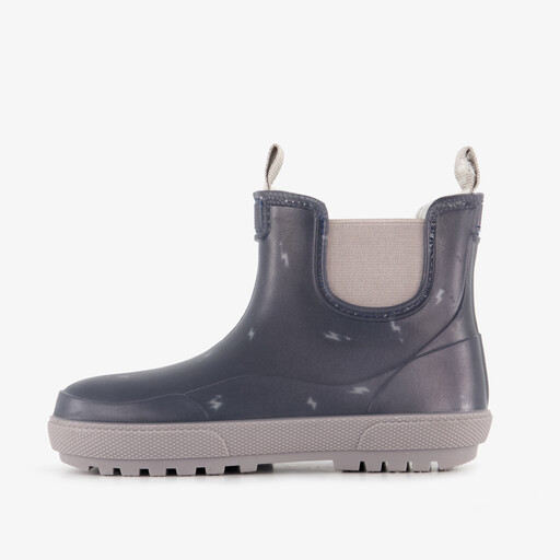 Korte kinder regenlaarzen gevoerd blauw