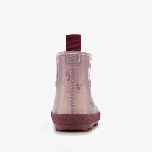 Korte kinder regenlaarzen gevoerd roze