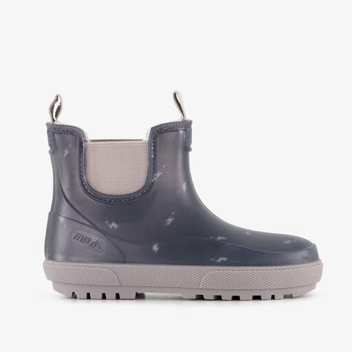 Korte kinder regenlaarzen gevoerd blauw