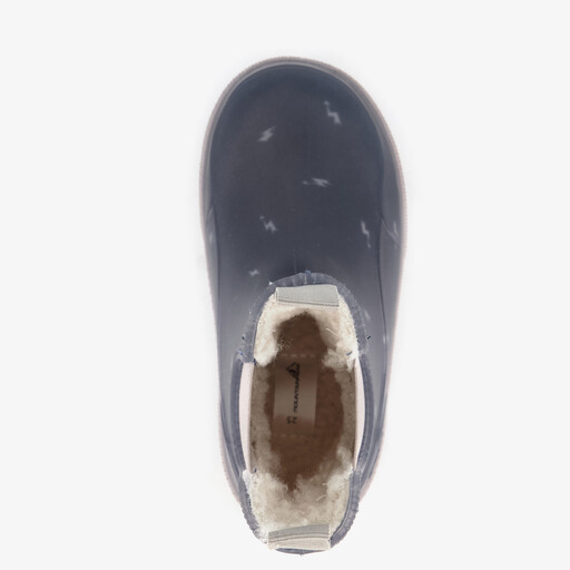 Korte kinder regenlaarzen gevoerd blauw