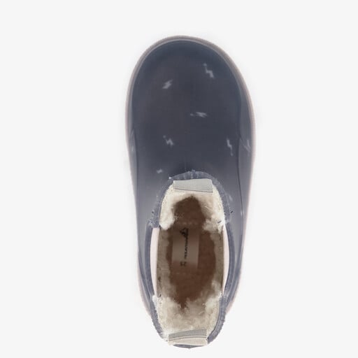 Korte kinder regenlaarzen gevoerd blauw
