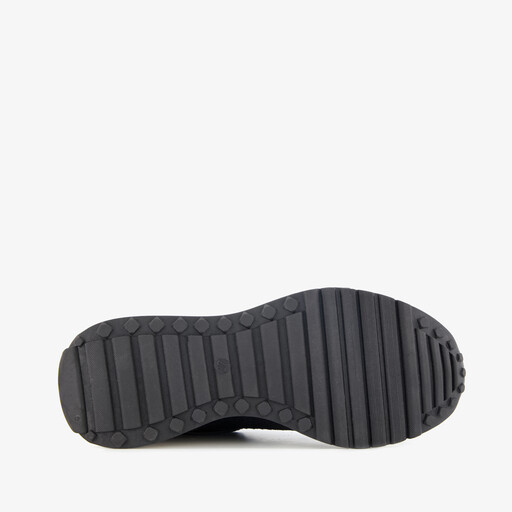 Dames sneakers met slangenprint details zwart