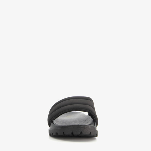 Dames badslippers zwart