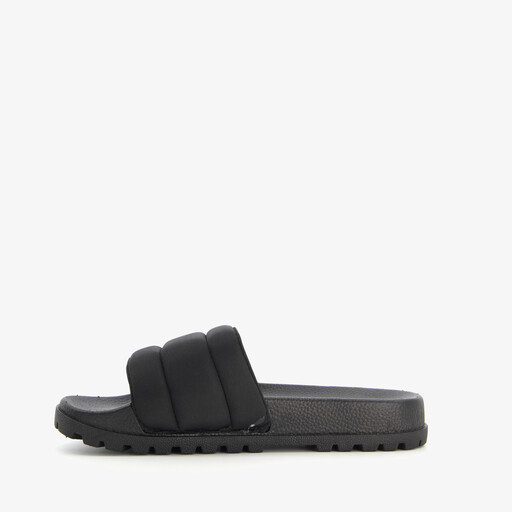 Dames badslippers zwart