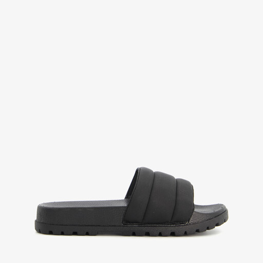 Dames badslippers zwart