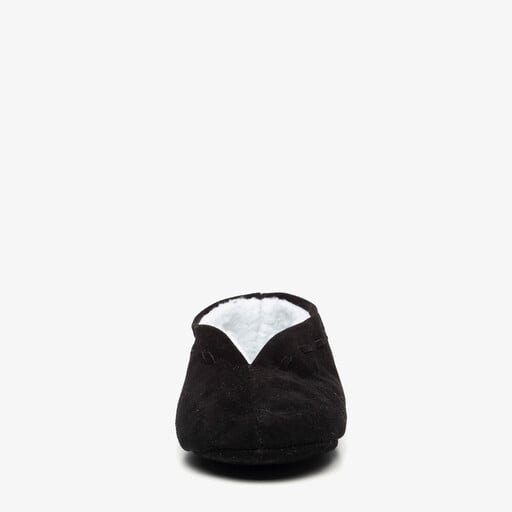 Leren heren Spaanse sloffen zwart