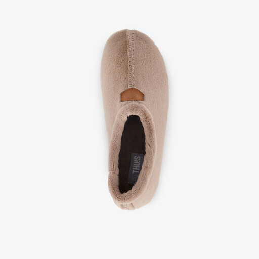 Dames pantoffels beige