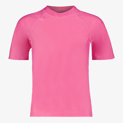 Meisjes UV zwemshirt met korte mouwen roze