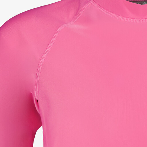Meisjes UV zwemshirt met korte mouwen roze
