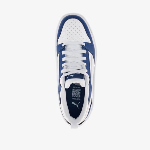 Rebound V6 LO jongens sneakers wit blauw