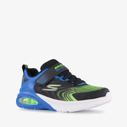 Microspec Max jongens sneakers met airzool blauw groen