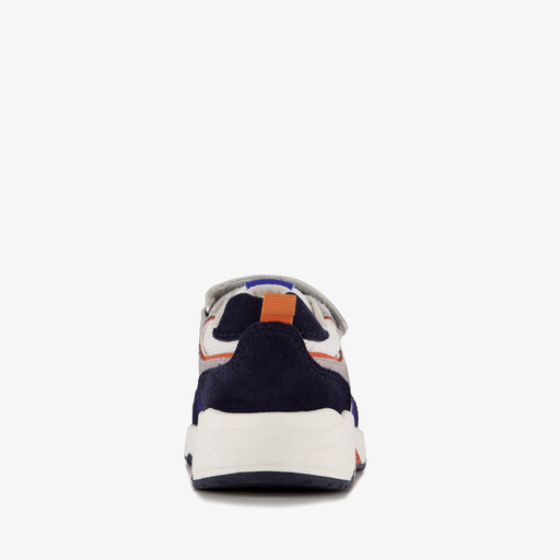 Leren jongens sneakers blauw wit