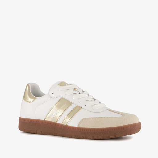 XX By metallic dames sneakers wit goud
