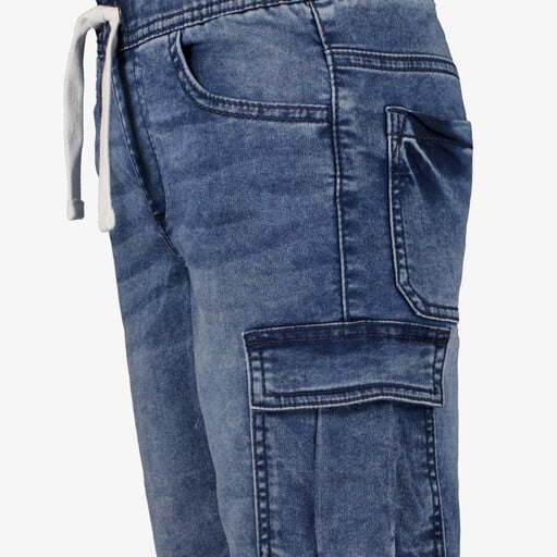 Jongens jog denim short blauw