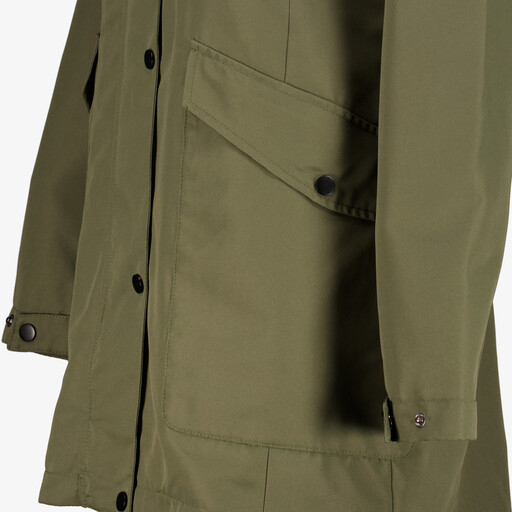 Dames parka jas donkergroen