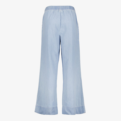 Wijde dames denim pantalon lichtblauw