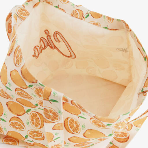 Dames shopper met citroenen