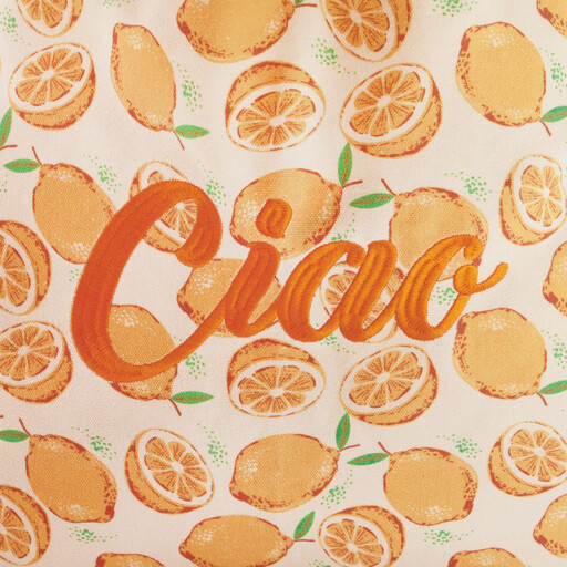 Dames shopper met citroenen