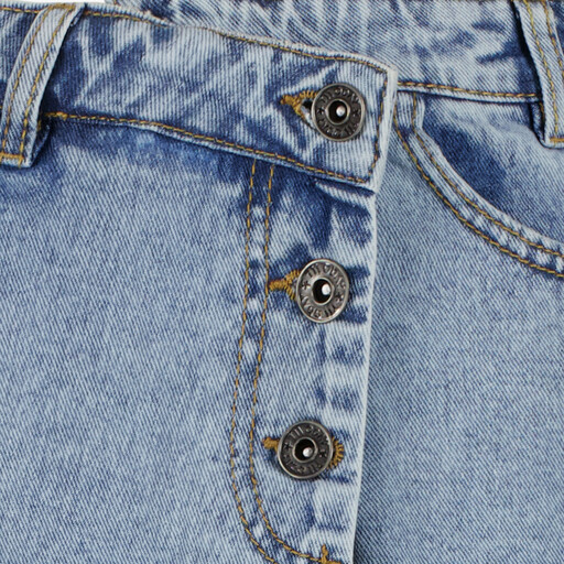 Meisjes denim skort blauw