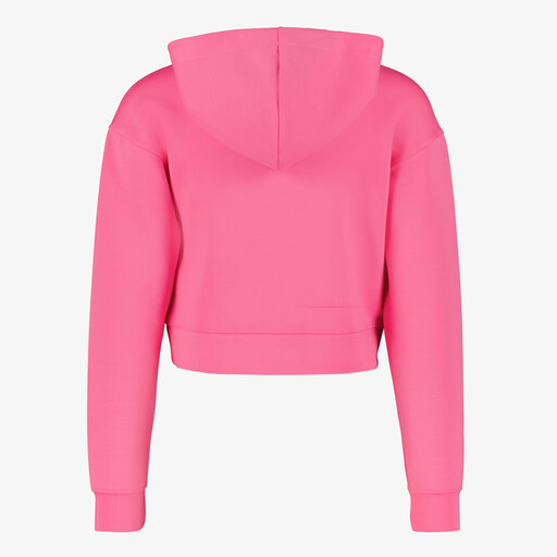S meisjes hoodie cropped roze