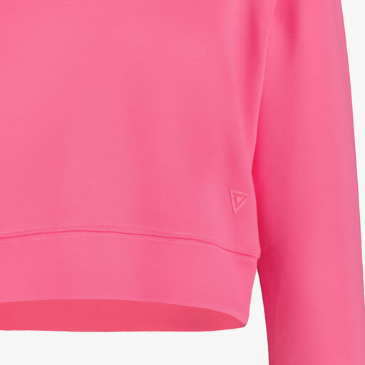 S meisjes hoodie cropped roze