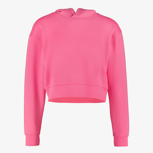 S meisjes hoodie cropped roze