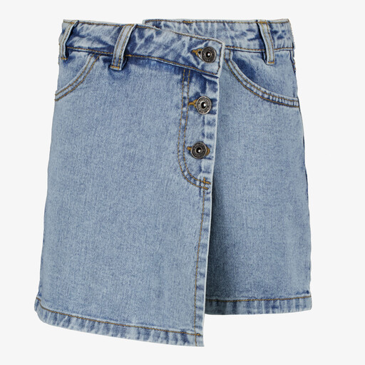 Meisjes denim skort blauw
