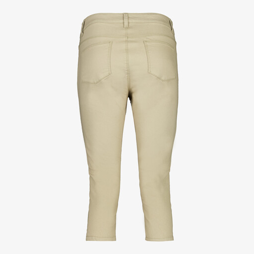 Dames capri broek beige