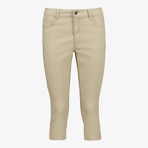 Dames capri broek beige