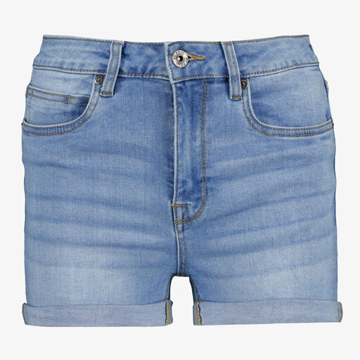 Dames denim short medium blauw