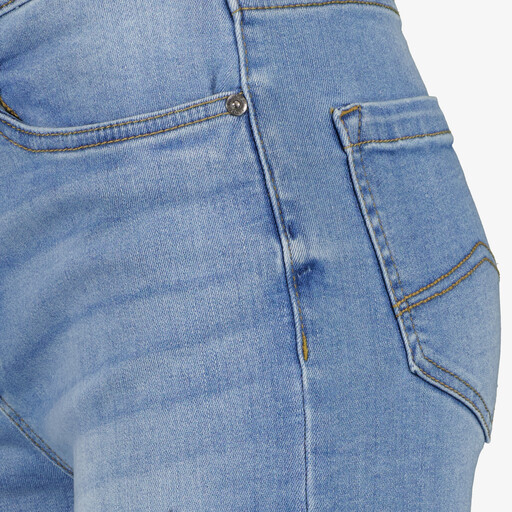 Dames denim short medium blauw
