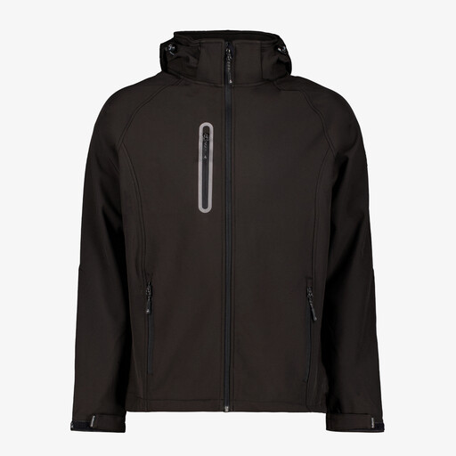 Heren softshell jas zwart