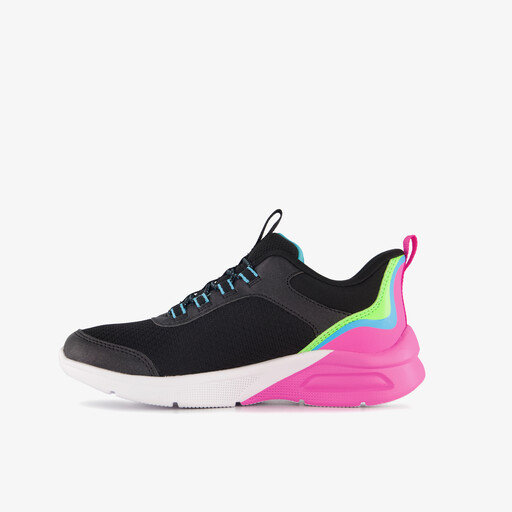 Slip-ins: Microspec Max meisjes sneakers zwart roze