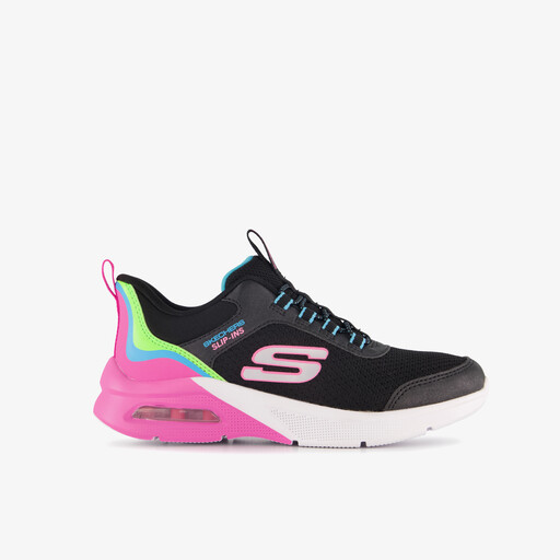 Slip-ins: Microspec Max meisjes sneakers zwart roze