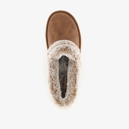 Cozy Up gevoerde dames pantoffels cognac
