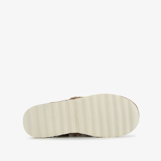 Cozy Up gevoerde dames pantoffels cognac