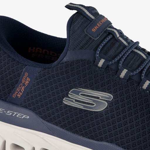 Slip-ins: Glide-Step heren sneakers blauw