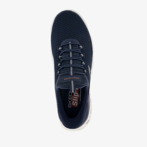 Slip-ins: Glide-Step heren sneakers blauw