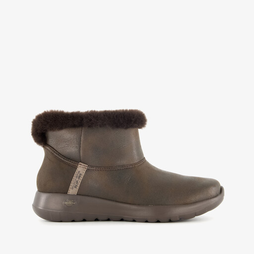 Slip-Ins On The Go gevoerde dames boots bruin