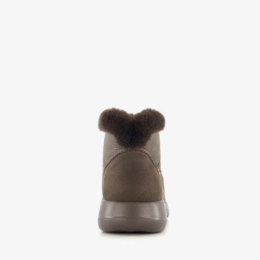 Slip-Ins On The Go gevoerde dames boots bruin