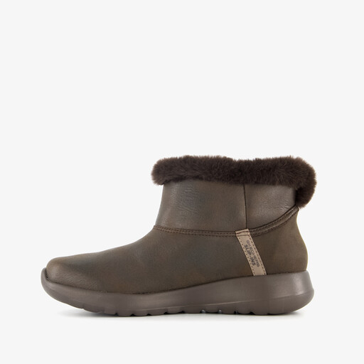 Slip-Ins On The Go gevoerde dames boots bruin