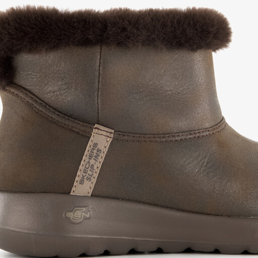 Slip-Ins On The Go gevoerde dames boots bruin