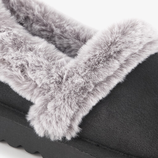 Cozy Up gevoerde dames pantoffels zwart