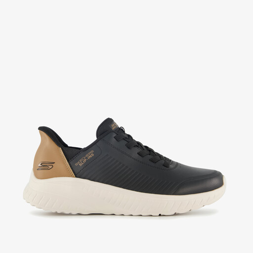 Slip-ins: BOBS Sport Squad heren sneakers zwart goud