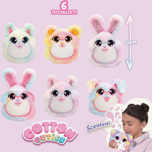 Cotton Cutties mini knuffel met snoepgeur