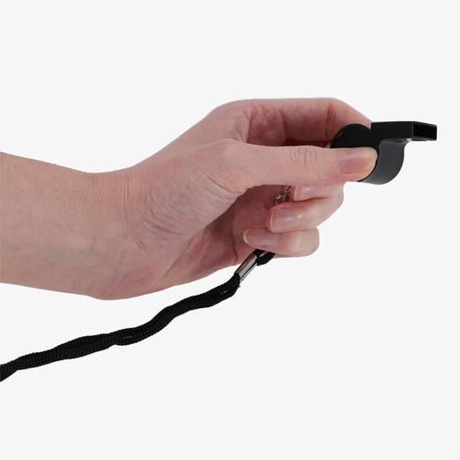 Scheidsrechtersfluitje met kaarten