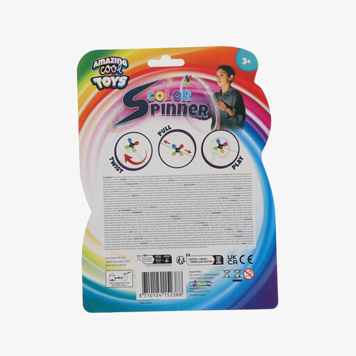 Color Spinner jojo met lichtjes
